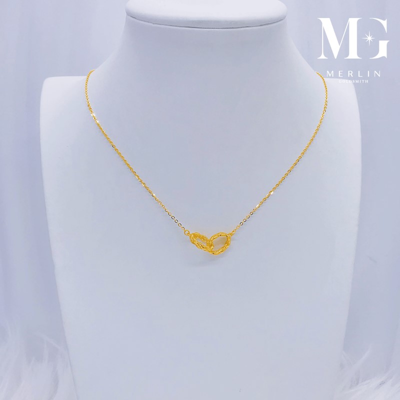 916 Gold Mini Interlocking Necklace Singapore Jewellery | Merlin Goldsmith